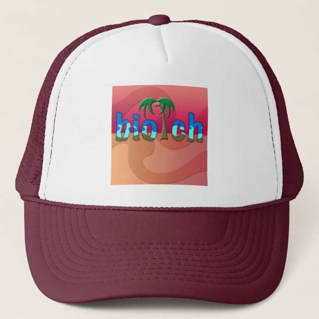 OMG! biotch Trucker Hat (Front)