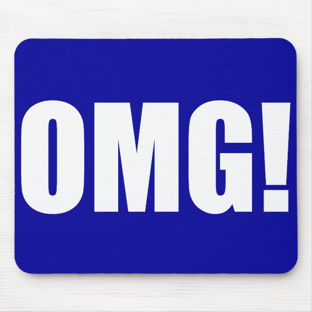 OMG! Blue Mouse pad(dark) Mouse Pad (Front)