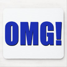 OMG! blue Mousepad