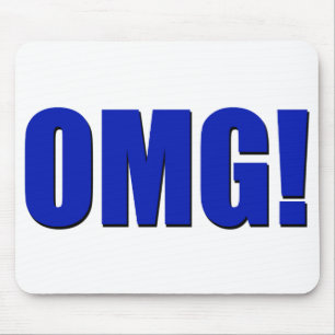 OMG! blue Mousepad