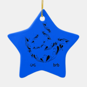 OMG! brb Ceramic Ornament