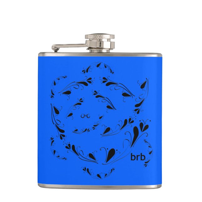 OMG! brb Hip Flask (Front)