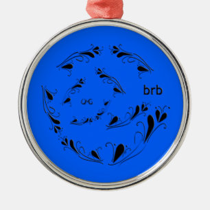OMG! brb Metal Ornament