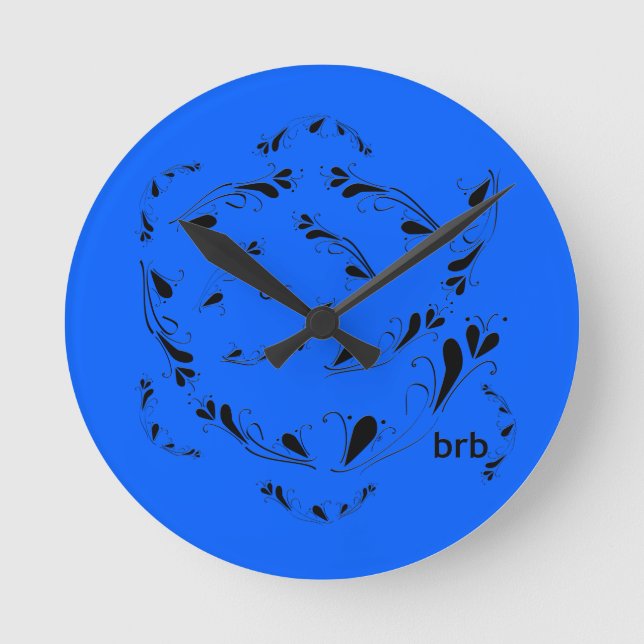 OMG! brb Round Clock (Front)