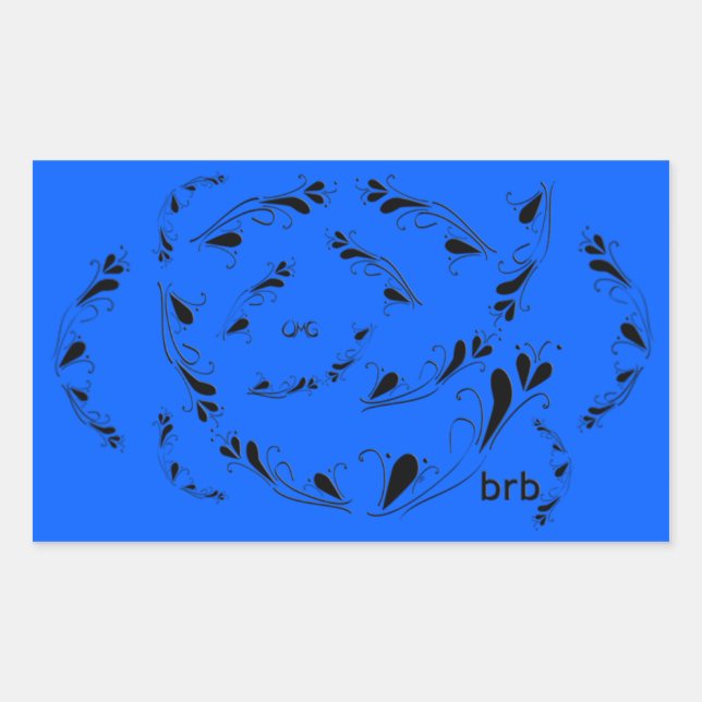 OMG! brb Sticker (Front)