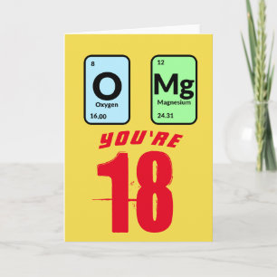 OMg Customisable Birthday Card