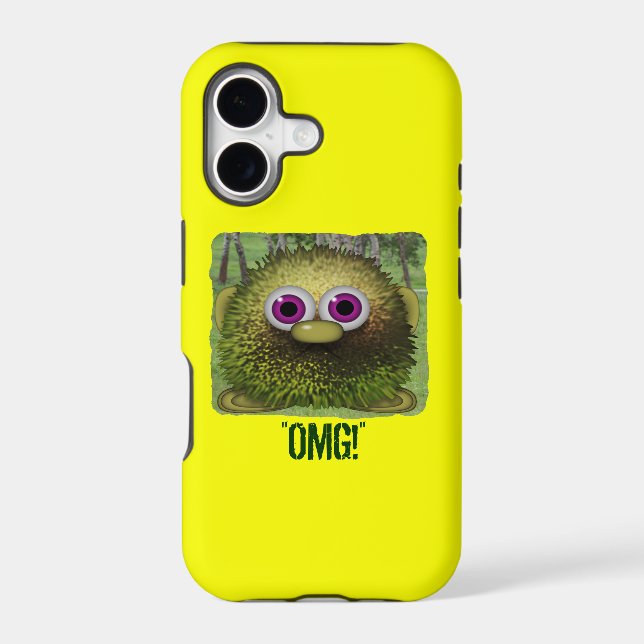 OMG Cute Fuzzy Cartoon Wuzzy Butt iPhone Case (Back)