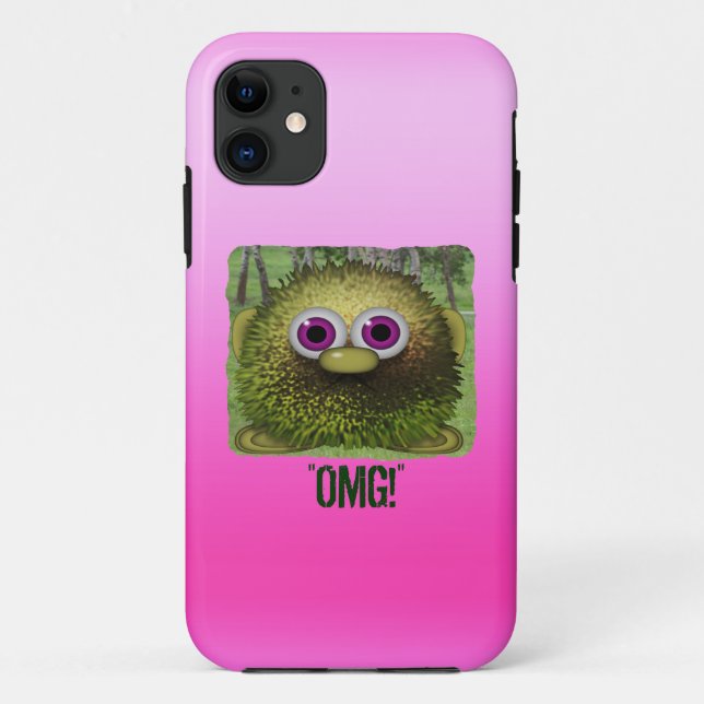 OMG Cute Fuzzy Cartoon Wuzzy Butt iPhone Case (Back)