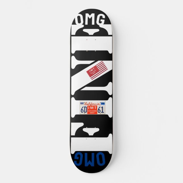OMG FINE ! 20,96 cm Plateau de skateboard (Recto)