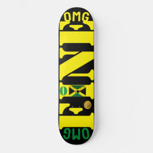 OMG FINE  (JAMAICA) 8 1/4" Skateboard Deck