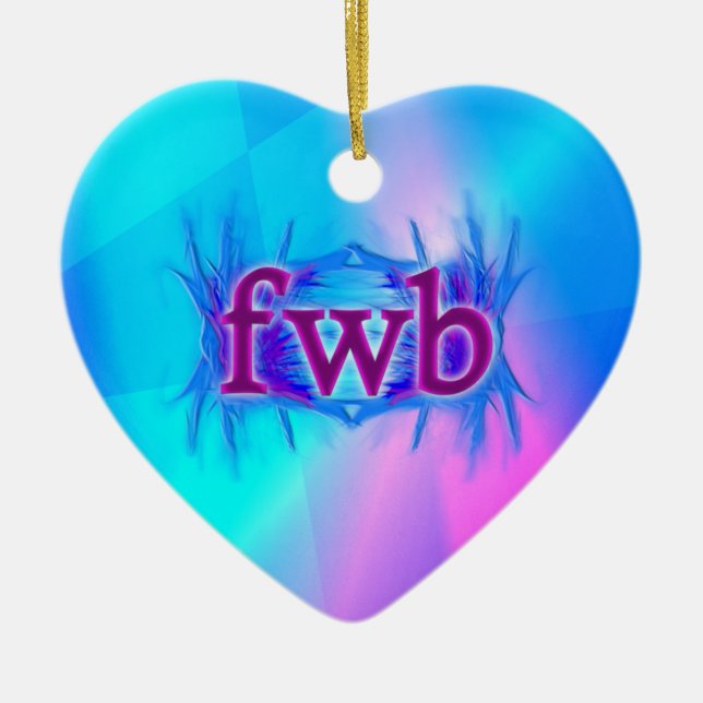 OMG! fwb Ceramic Ornament (Front)