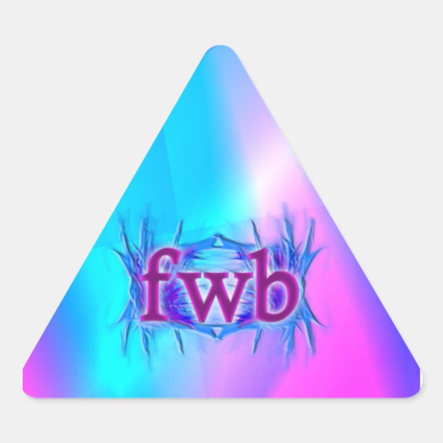 OMG! fwb Triangle Sticker (Front)