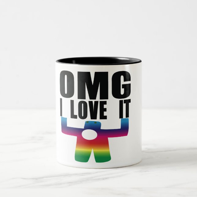 OMG I Love It Two-Tone Coffee Mug (Center)