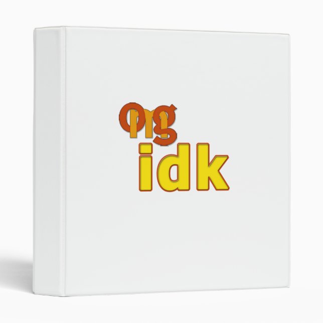 OMG! idk Binder (Front/Spine)