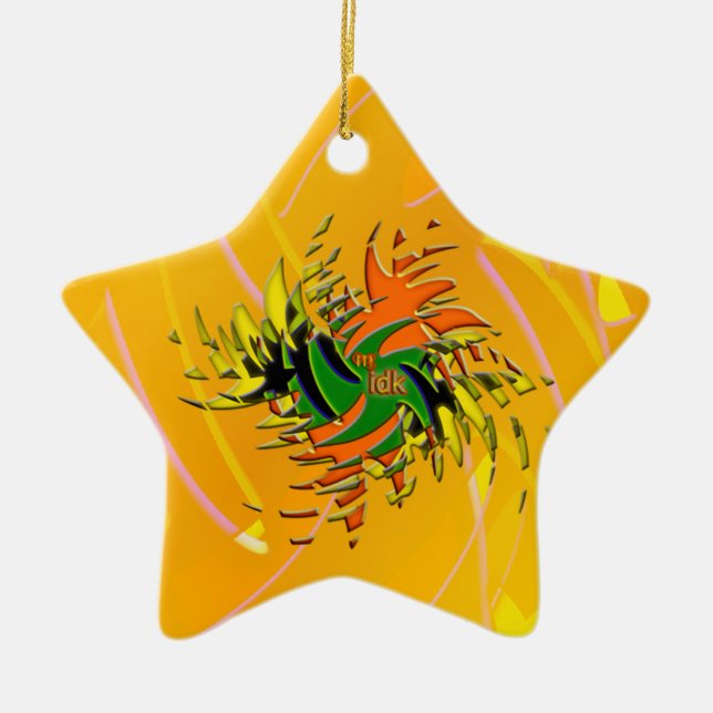 OMG! idk Ceramic Ornament (Front)