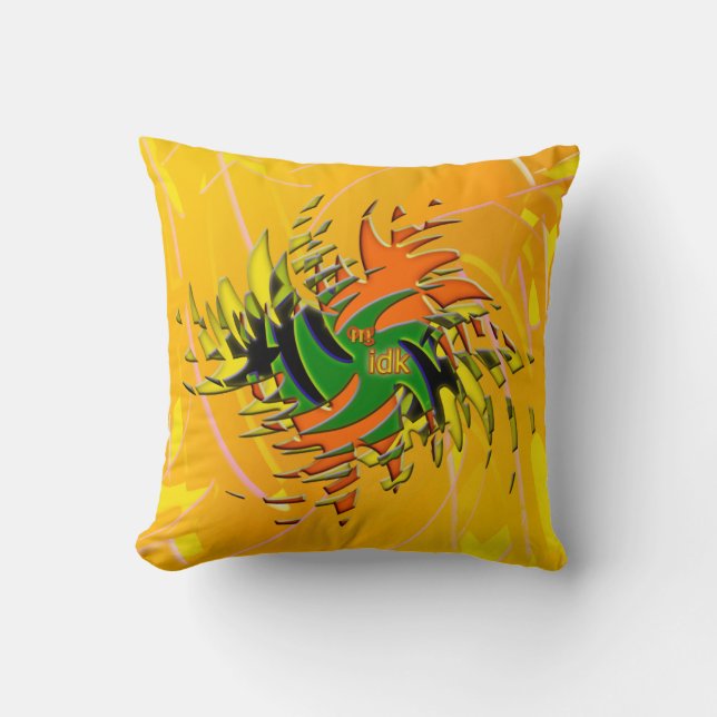 OMG! idk Throw Pillow (Front)