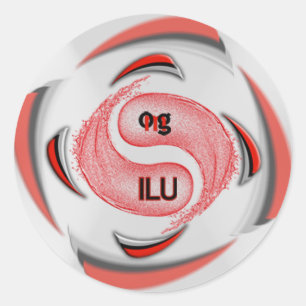 OMG! ilu Classic Round Sticker