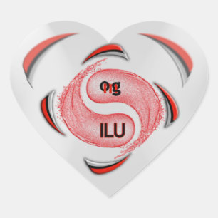 OMG! ilu Heart Sticker