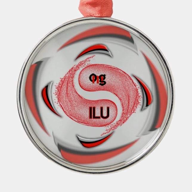 OMG! ilu Metal Ornament (Front)