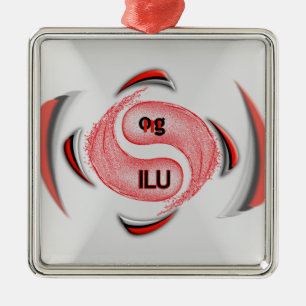 OMG! ilu Metal Ornament