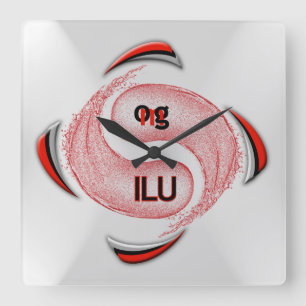 OMG! ilu Square Wall Clock