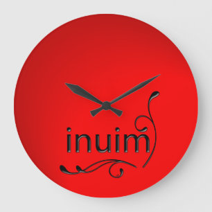 OMG! inuim Large Clock