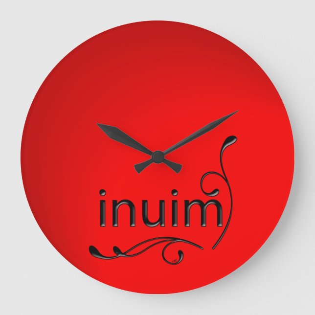 OMG! inuim Large Clock (Front)