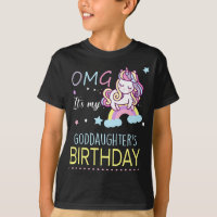 OMG It's My Goddaughter's Birthday Cute Godmother