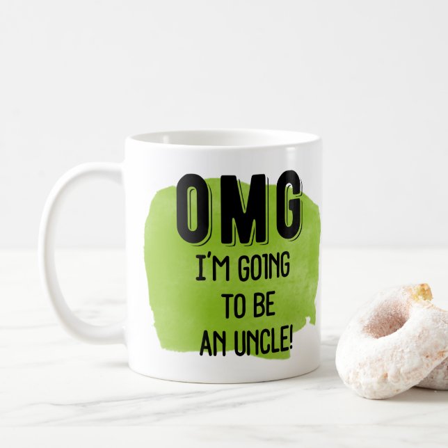 OMG Je vais être un oncle Mug (Avec donut)