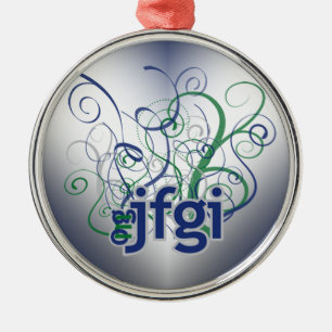 OMG! jfgi Metal Ornament