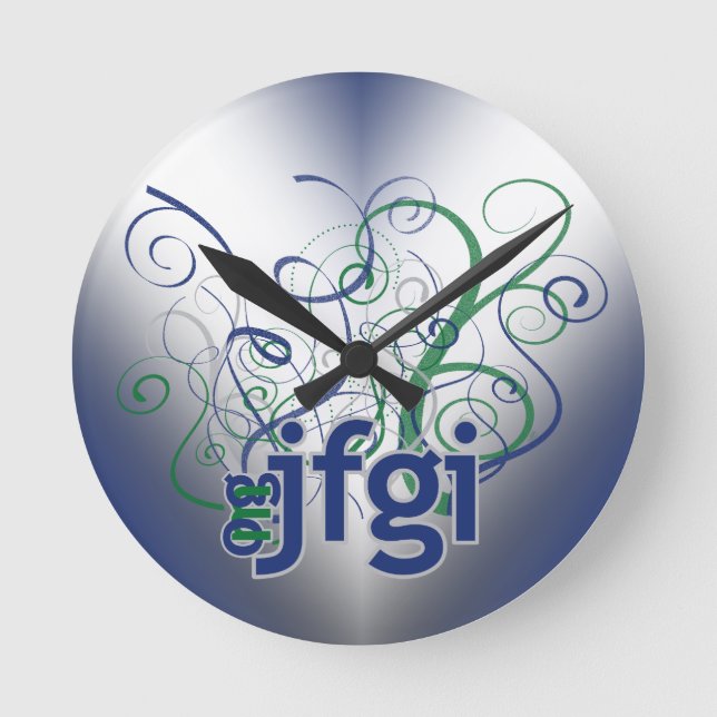OMG! jfgi Round Clock (Front)