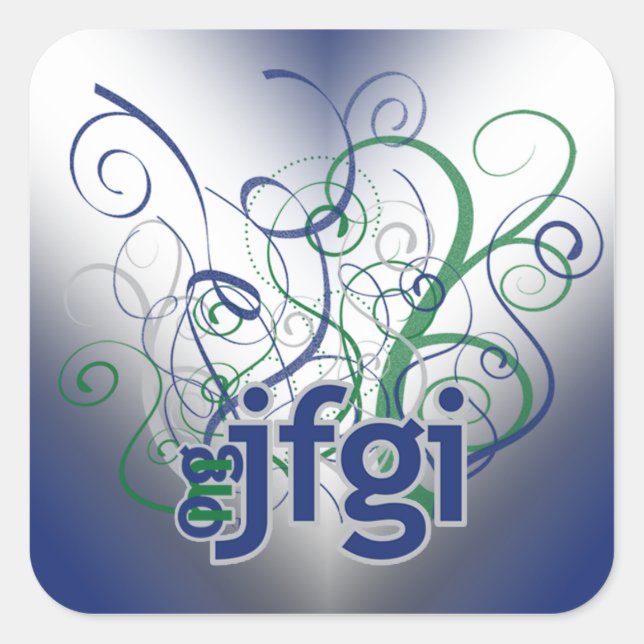 OMG! jfgi Square Sticker (Front)