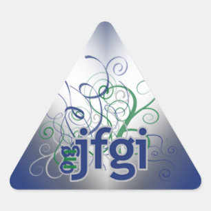 OMG! jfgi Triangle Sticker