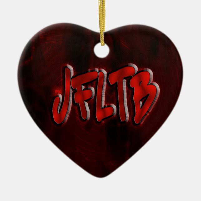 OMG! jfltb Ceramic Ornament (Front)