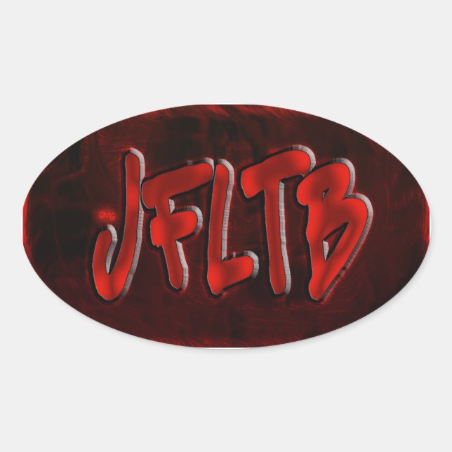 OMG! jfltb Oval Sticker (Front)