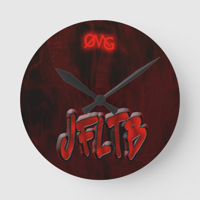 OMG! jfltb Round Clock (Front)
