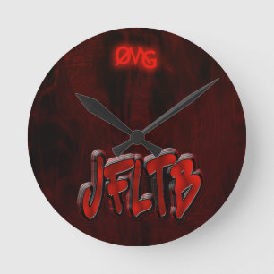 OMG! jfltb Round Clock