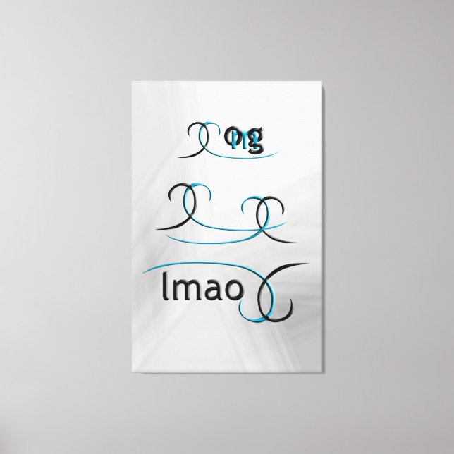 OMG! lmao Canvas Print (Front)