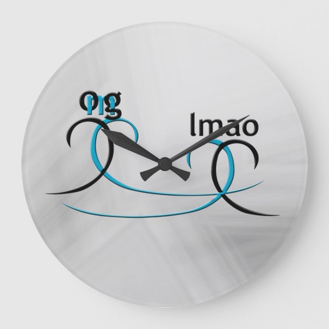 OMG! lmao Large Clock (Front)