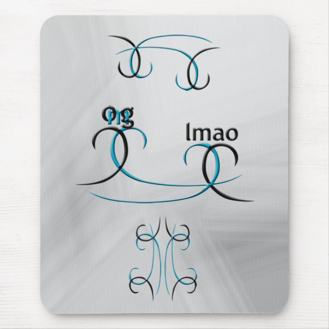 OMG! lmao Mouse Pad (Front)