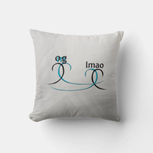 OMG! lmao Throw Pillow