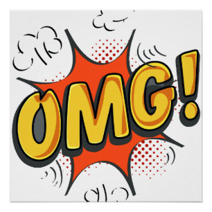 OMG logo Poster