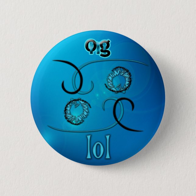 OMG! lol 2 Inch Round Button (Front)
