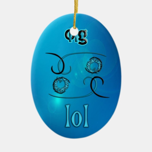 OMG! lol Ceramic Ornament (Front)