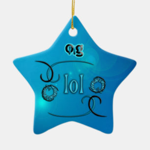 OMG! lol Ceramic Ornament