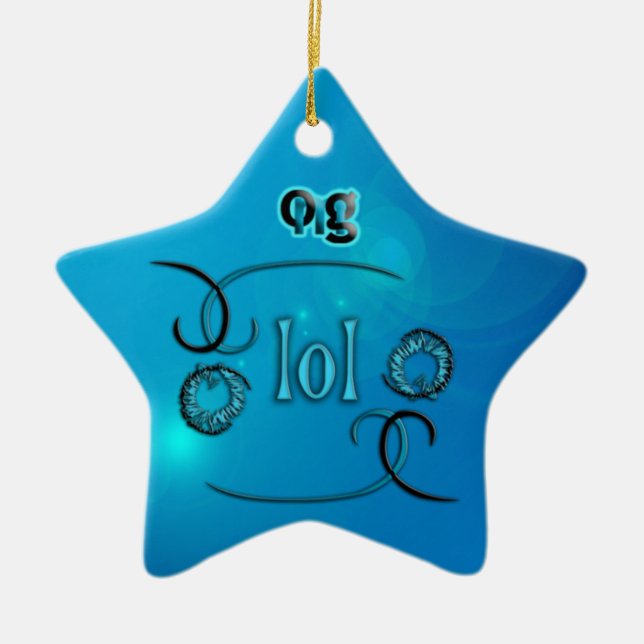 OMG! lol Ceramic Ornament (Front)