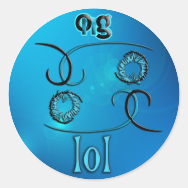 OMG! lol Classic Round Sticker (Front)