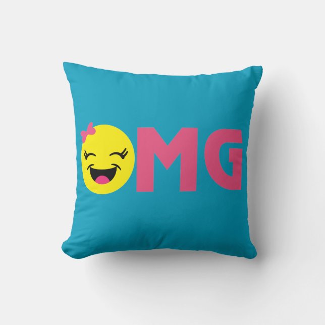 OMG LOL Cute 2 Sided Pillow (Front)