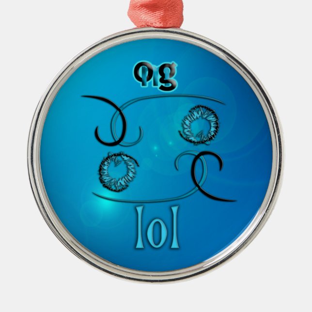 OMG! lol Metal Ornament (Front)