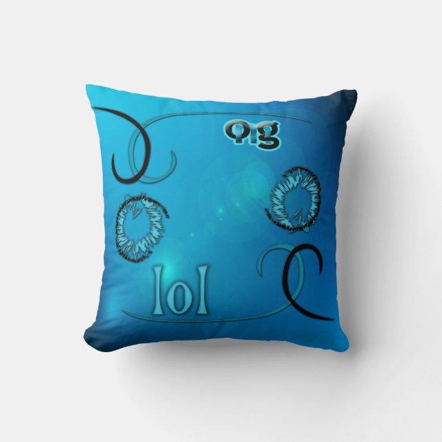 OMG! lol Throw Pillow (Front)